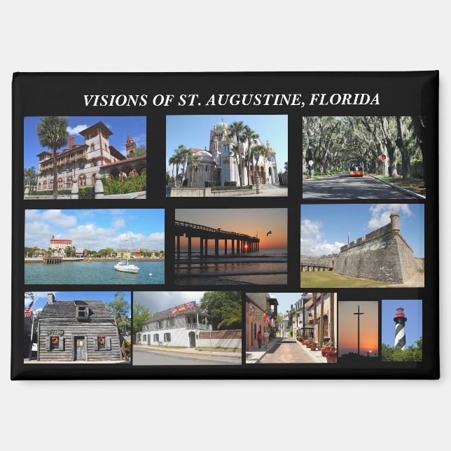 Visionen von St. Augustine, Florida Magnet (Vorderseite)