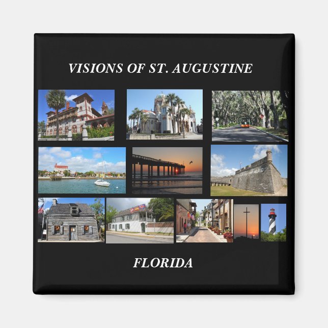 Visionen von St. Augustine, Florida Magnet (Vorne)