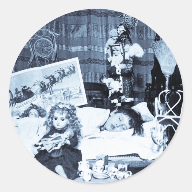 Visionen von Zuckerpflanzen 2 - Vintages Stereovie Runder Aufkleber (Vorderseite)