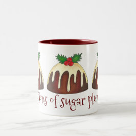 Visionen von Zuckerpflaumen Pudding Britischen Wei Zweifarbige Tasse