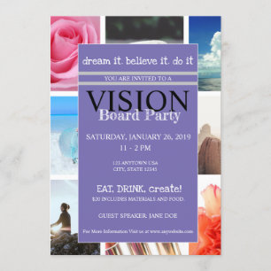 Visions-Brett-Party Einladung