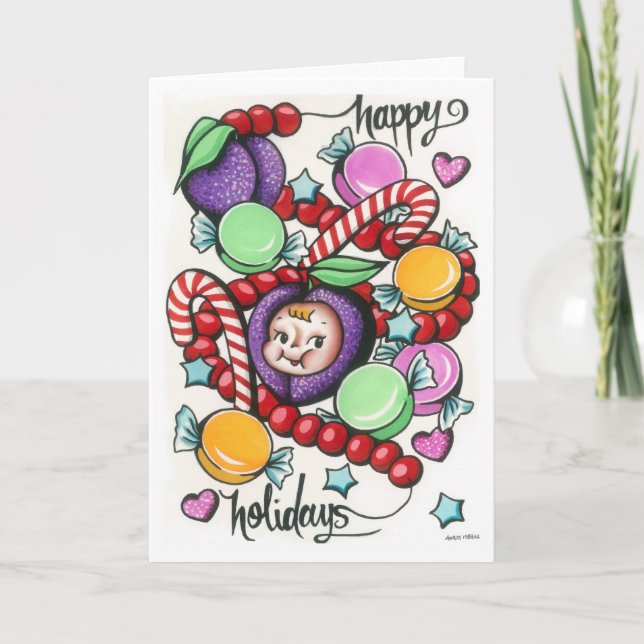 Visions of Sugar Plums Karte (Vorderseite)