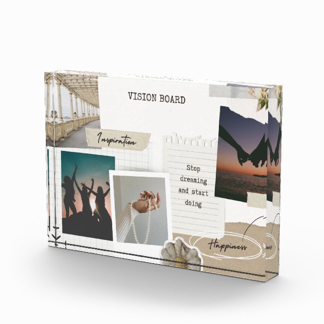 Visionsboard Horizontaler Block Fotoblock (Rechts)