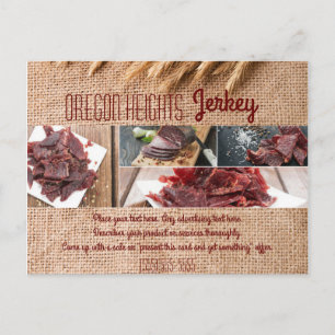 Visisiness Advertising Card Wheat on Burlap Sack C Postkarte