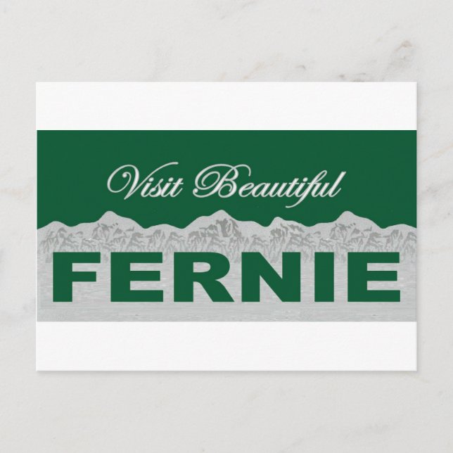 Visit Beautiful Fernie Postkarte (Vorderseite)