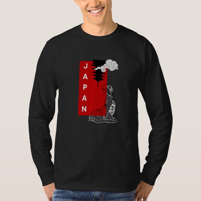 Visit Japan Cool Minimalistic Japanese Love Okinaw T-Shirt (Vorderseite)