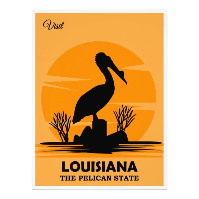 Visit Louisiana, The Pelican State, Fotodruck (Vorne)