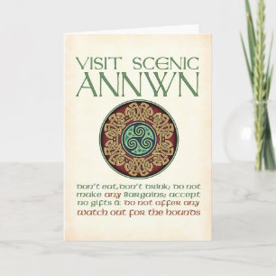 Visit Scenic Annwn Greeting Card Karte