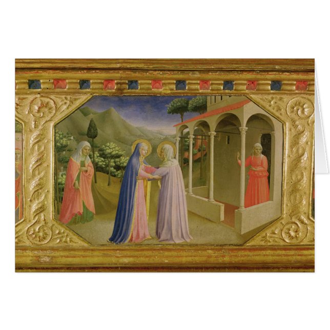 Visitation, von Predella Ankündigung (Vorderseite (Horizontal))