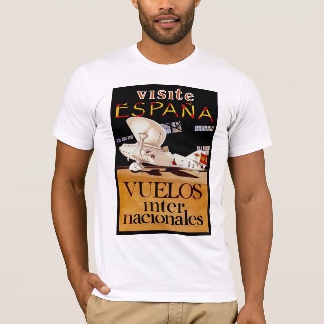 Visite Espana ~ Vuelos Internacionales T-Shirt (Vorderseite)