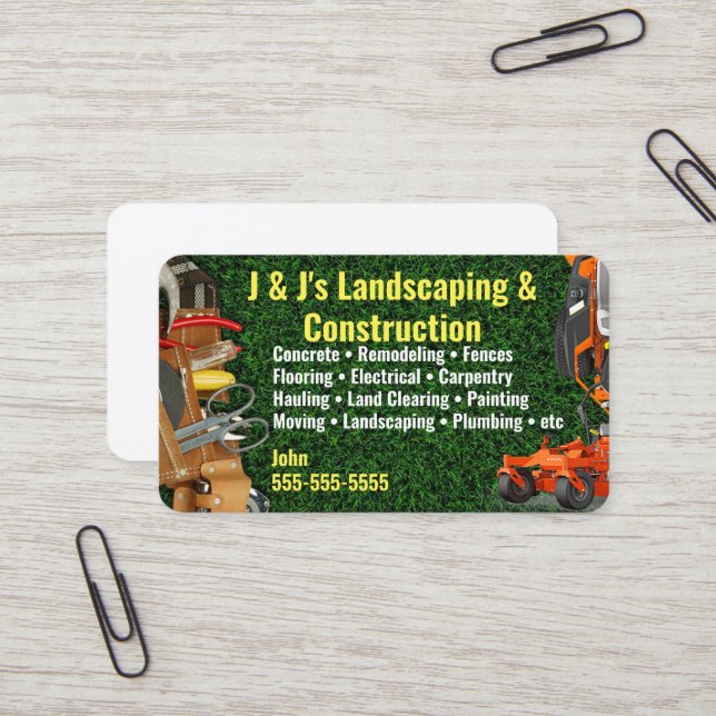 Visitenkarte (Vorderseite/Rückseite Beispiel)