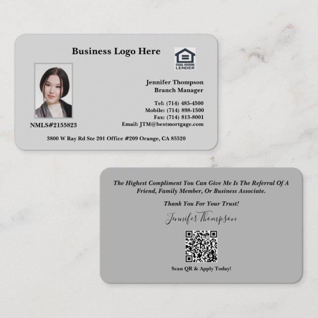 Visitenkarte (Vorne/Hinten)