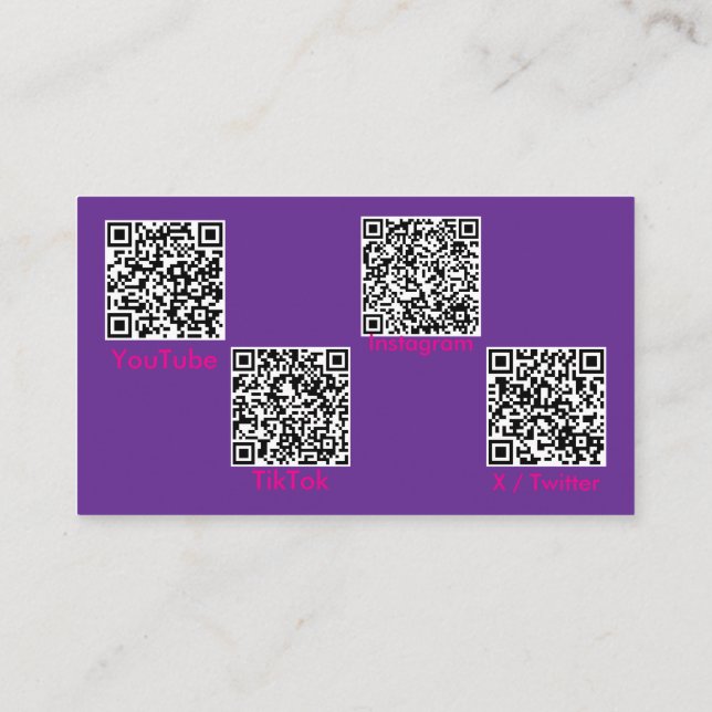 Visitenkarte (Rückseite)