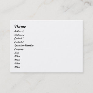 Visitenkarte 2012 mit des Kalenders Rückseite an