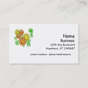 Visitenkarte - 3D Gänseblümchen