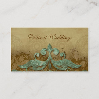 Visitenkarte Antique Verdigris Hochzeitsplaner
