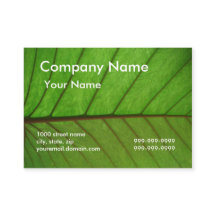 Visitenkarte auf einem Blatt