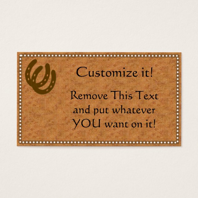 Visitenkarte aus Leder (Vorderseite)