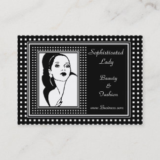 Visitenkarte Ausgeklügelte Lady Beauty Fashion 2