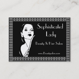 Visitenkarte Ausgeklügelter Lady Beauty Hair Salon