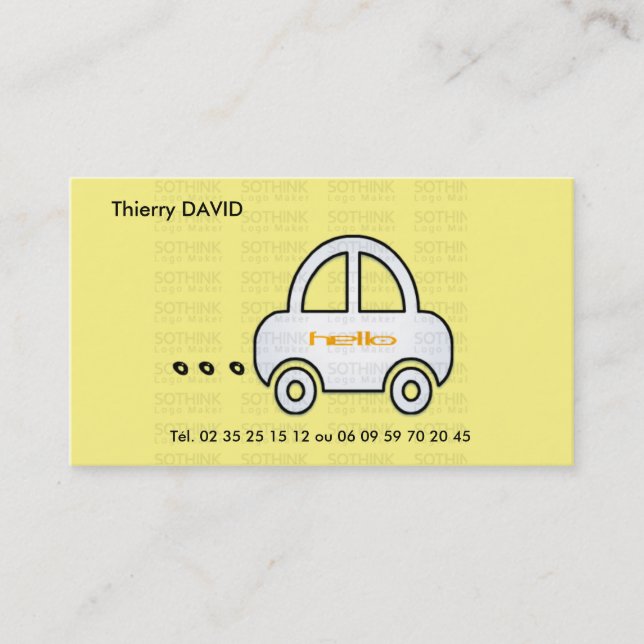 VISITENKARTE BEFÖRDERT (Vorderseite)