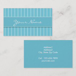 Visitenkarte - Blaue Linien