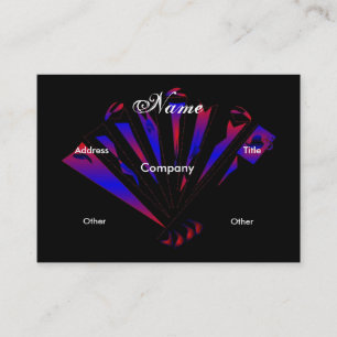 Visitenkarte "Blue Fantasia Designer"