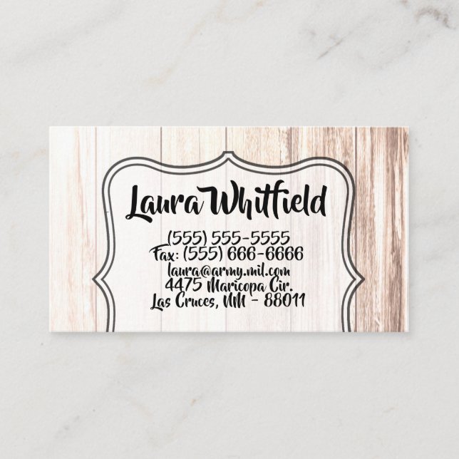 Visitenkarte Boots Country Rustic Western Wear Ba (Vorderseite)