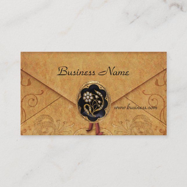 Visitenkarte Business Antique Envelope Jewel