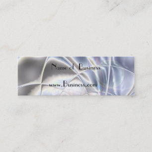Visitenkarte Business Silver Foil Pearl Long
