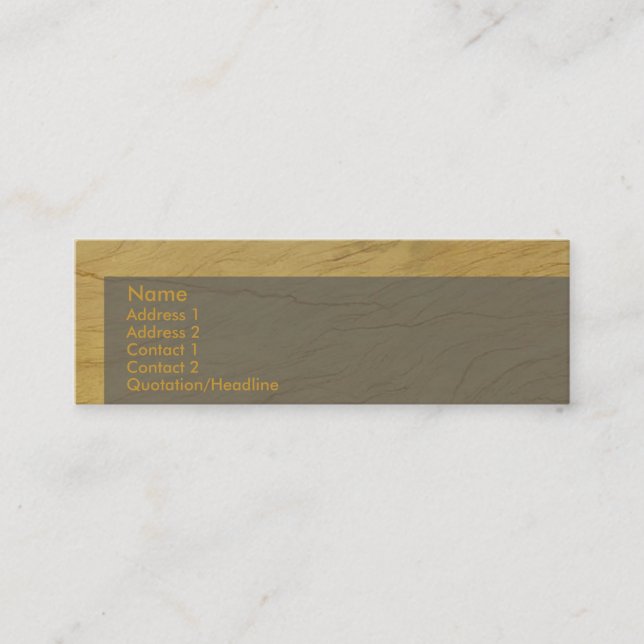 Visitenkarte Caramel (Vorderseite)