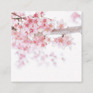 Visitenkarte: CHERRY BLOSSOMS Quadratische Visitenkarte