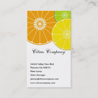 Visitenkarte Citrus Company