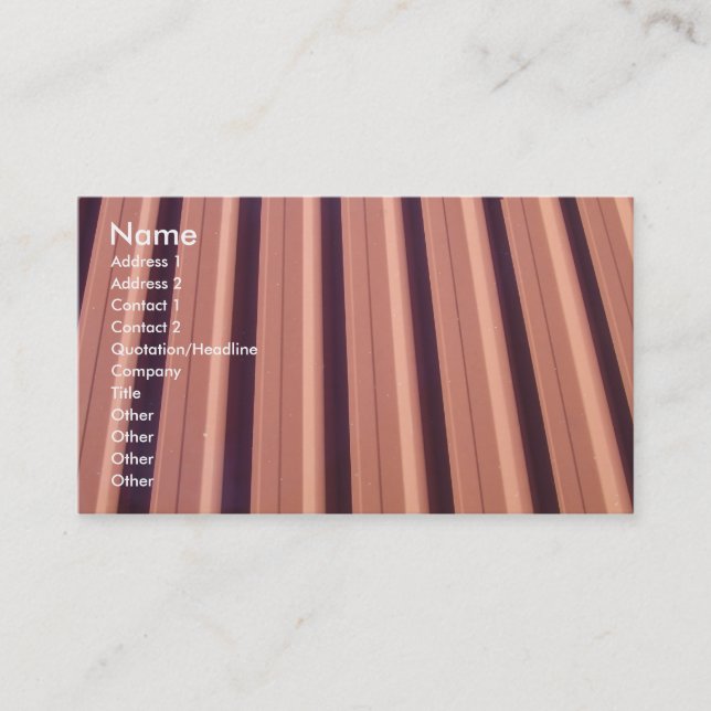 Visitenkarte-Dach ........... Visitenkarte (Vorderseite)