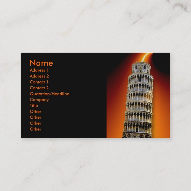 Visitenkarte der Energie (Vorderseite)