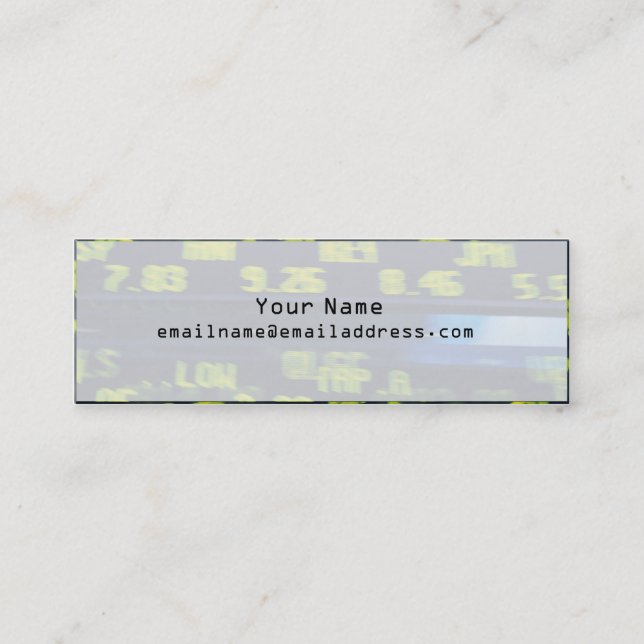 Visitenkarte der Haut - NYSE (Vorderseite)