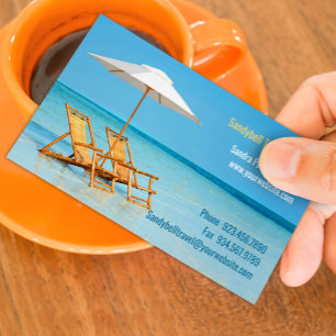 Visitenkarte der Reiseagentur