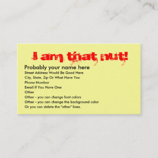 Visitenkarte der Viererkabel-Nuss-ATV