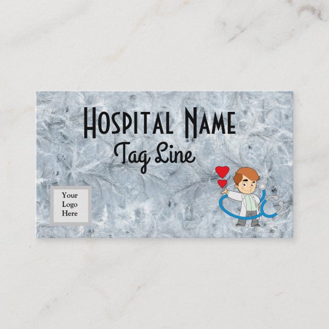 Visitenkarte des Arztes (Vorderseite)