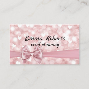 Visitenkarte des Eventplanungsunternehmens Pink Bo
