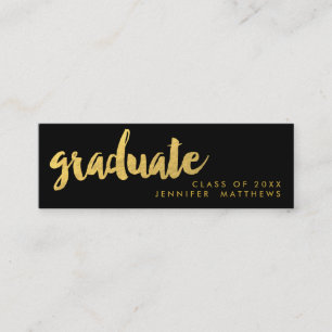 Visitenkarte des Goldgraduierte Skript- Telefonnummerkarte