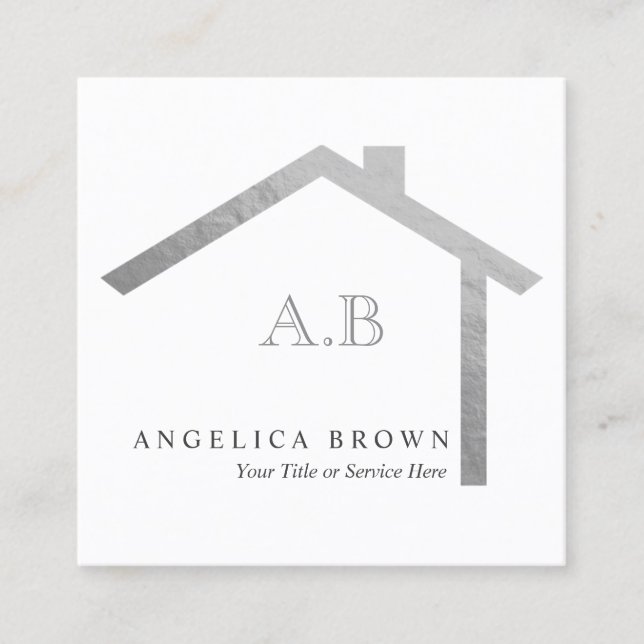 Visitenkarte des realen Anwesens (Vorderseite)