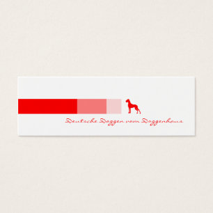Visitenkarte Dogge