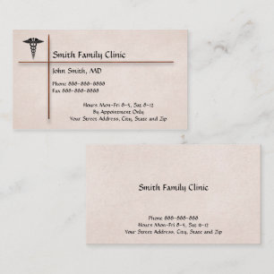 Visitenkarte Doktor-Physician Medical Symbol