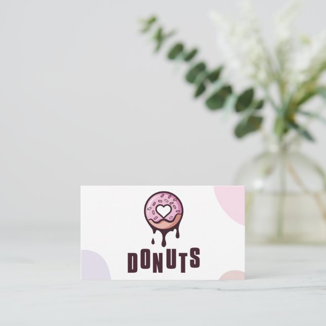 Visitenkarte Donut (Stehend Vorderseite)