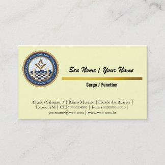 Visitenkarte Editável des CARN Brasiliens