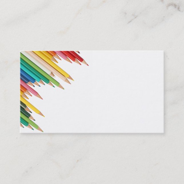 Visitenkarte/eigene farbige Stifte erstellen Visitenkarte (Vorderseite)