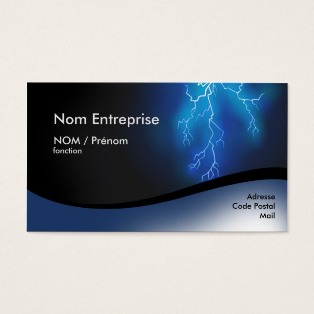 Visitenkarte Electricien (Vorderseite)