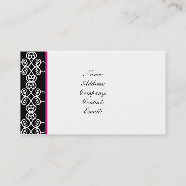 Visitenkarte - elegant (Vorderseite)