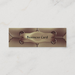 Visitenkarte Elegant Bronze Metall auf Metall Slim